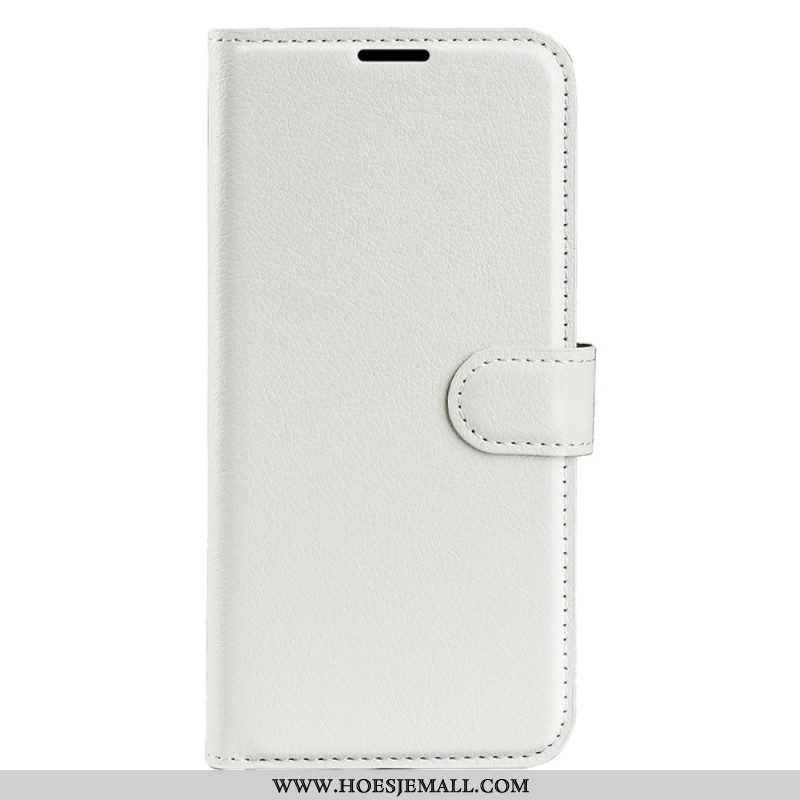 Folio-hoesje voor Huawei P60 Pro Litchi-leereffect