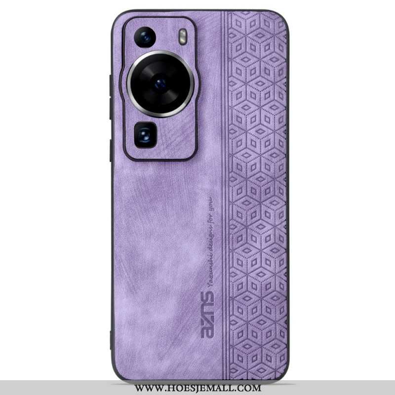 Hoesje voor Huawei P60 Pro Azns Ledereffect