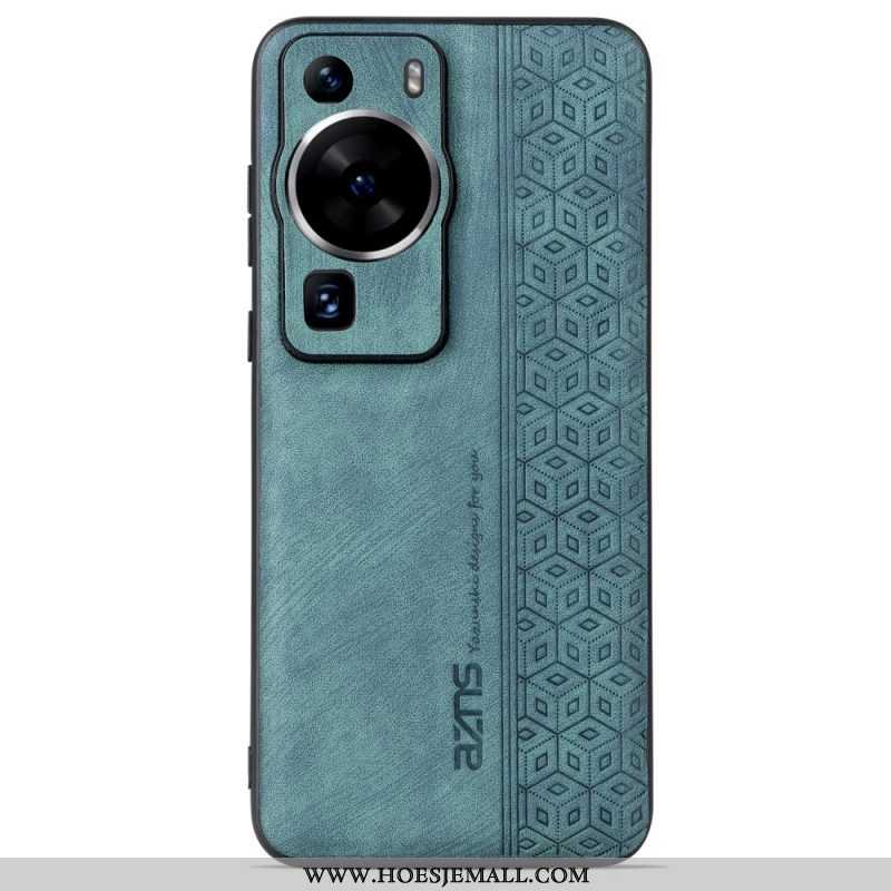 Hoesje voor Huawei P60 Pro Azns Ledereffect