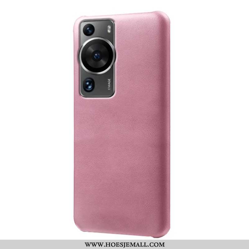 Hoesje voor Huawei P60 Pro Ledereffect