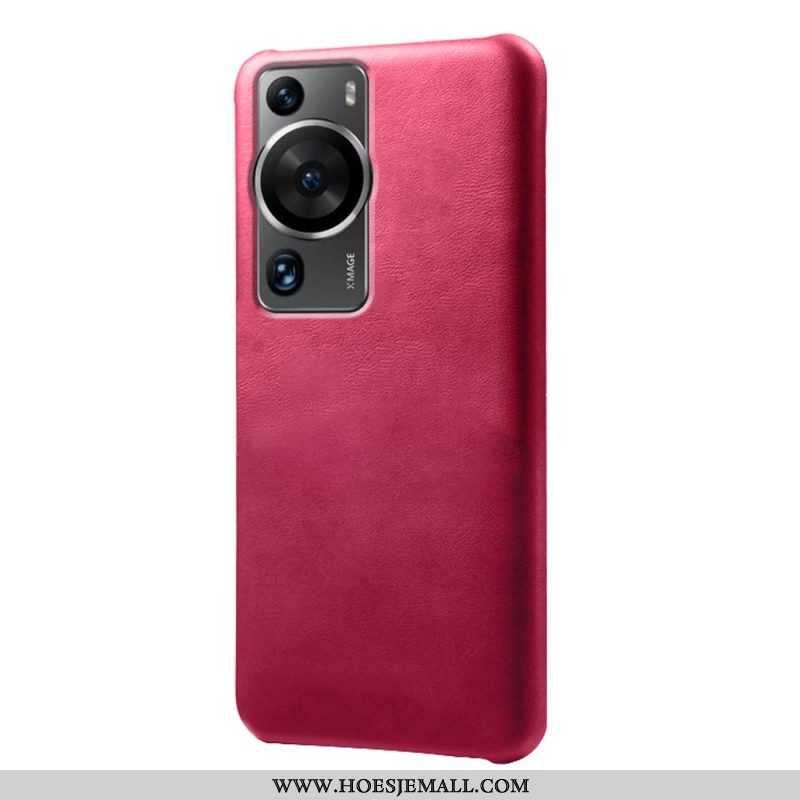 Hoesje voor Huawei P60 Pro Ledereffect