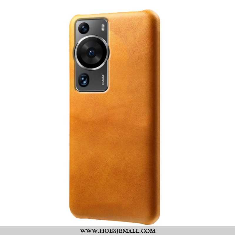 Hoesje voor Huawei P60 Pro Ledereffect