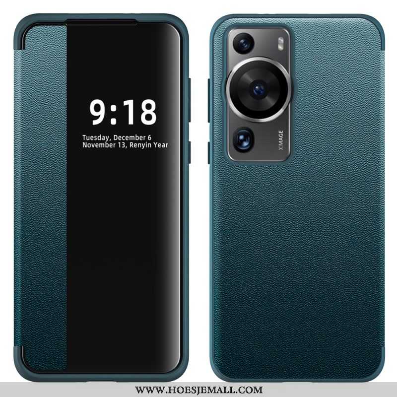 Bescherming Hoesje voor Huawei P60 Pro Imitatieleer