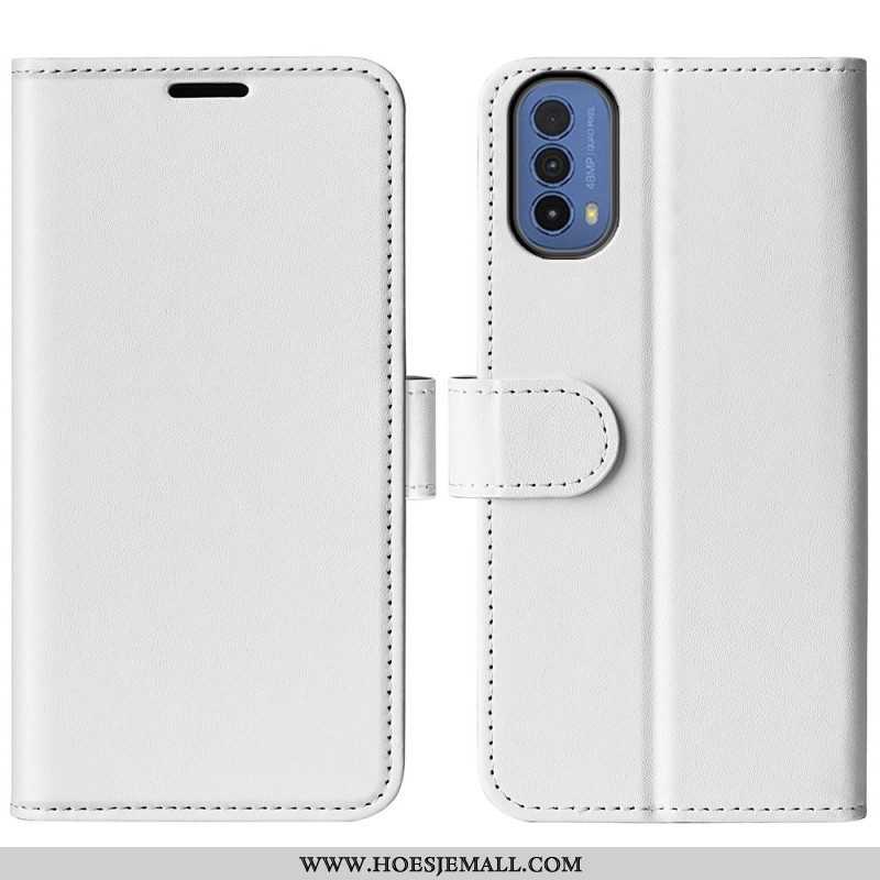 Folio-hoesje voor Moto E40 / E30 / E20 Designer Leereffect