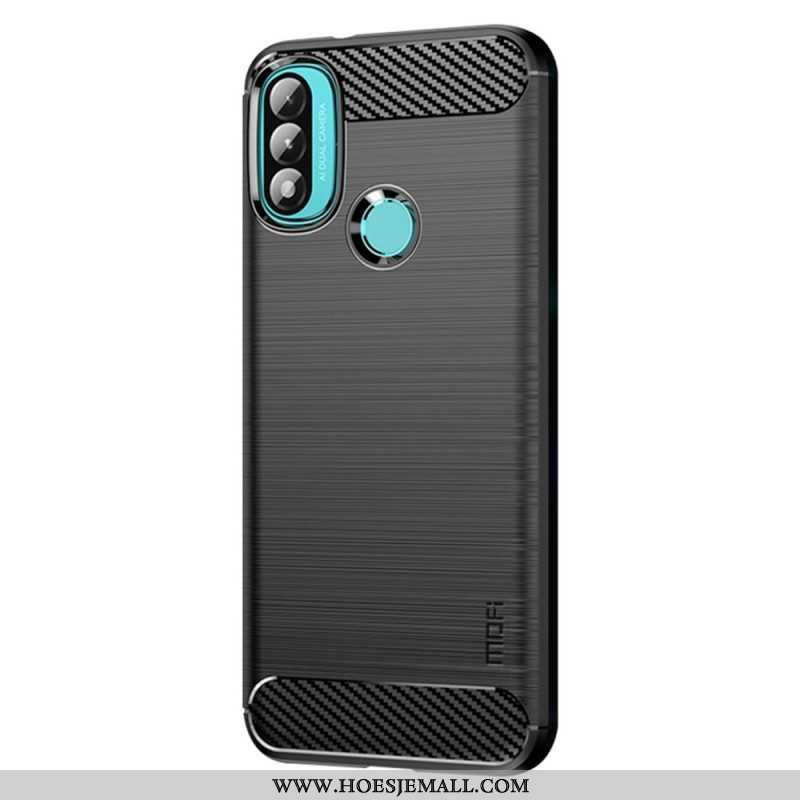 Hoesje voor Moto E40 / E30 / E20 Mofi Geborsteld Koolstofvezel