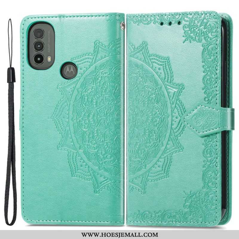 Folio-hoesje voor Moto E40 / E30 / E20 Mandala Middeleeuwen