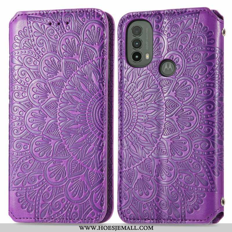 Bescherming Hoesje voor Moto E40 / E30 / E20 Folio-hoesje Mandala