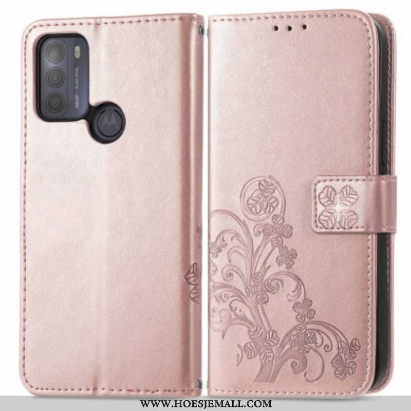 Flip Case voor Moto G50 Aziatische Bloemen