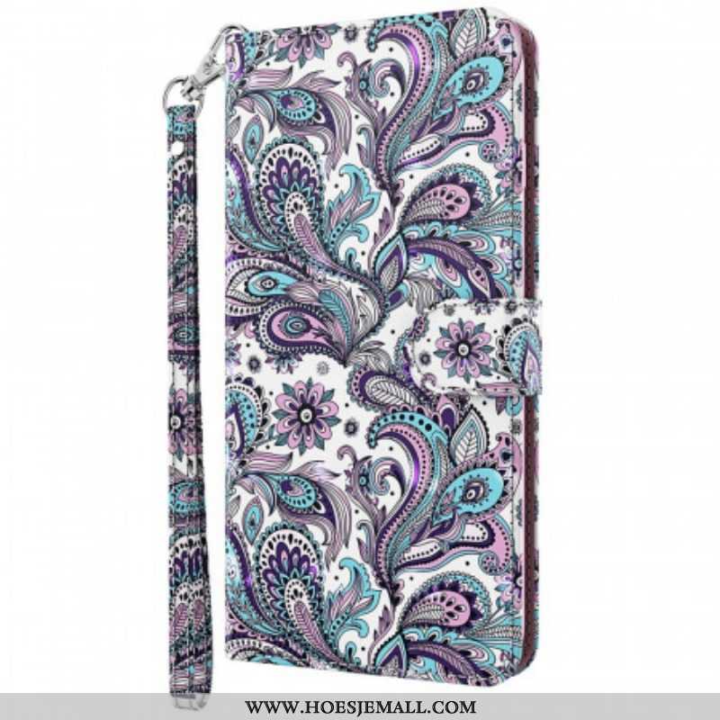 Leren Hoesje voor Moto G51 5G Paisley