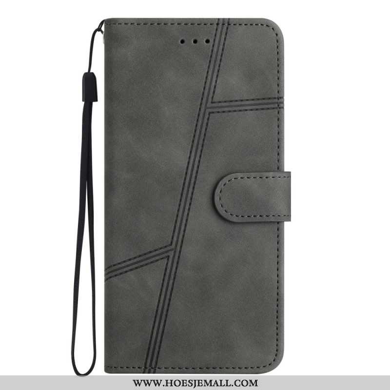 Folio-hoesje voor Moto G73 5G Met Ketting Lanyard-lijnen