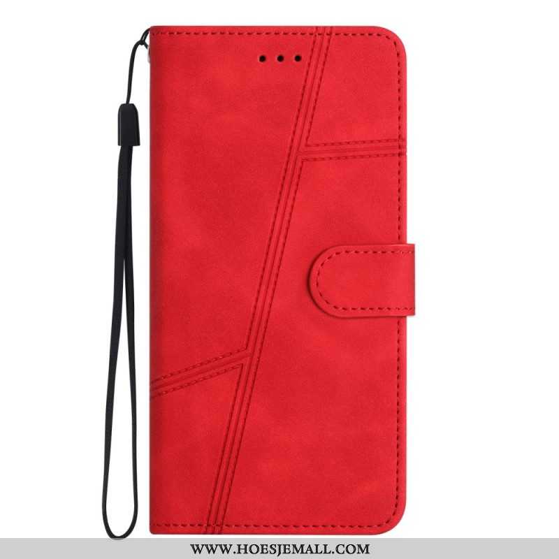 Folio-hoesje voor Moto G73 5G Met Ketting Lanyard-lijnen