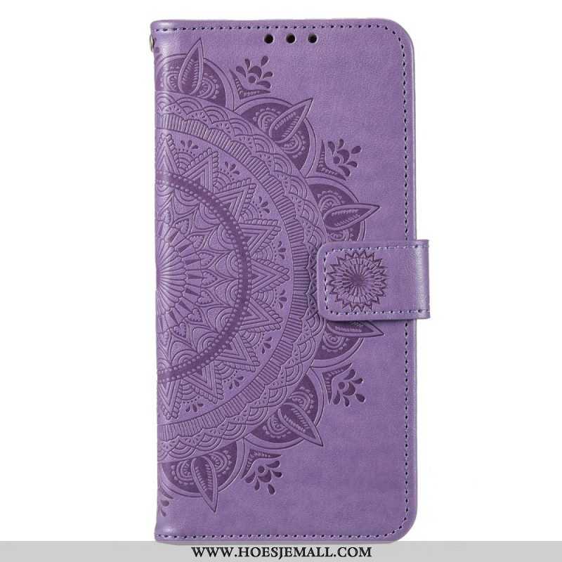 Folio-hoesje voor Moto G73 5G Zon Mandala