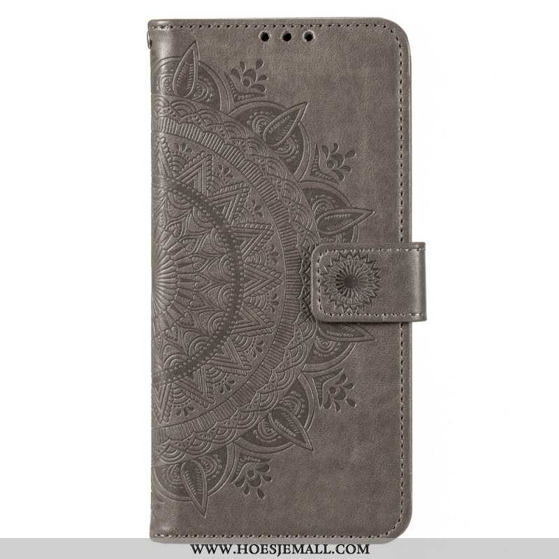 Folio-hoesje voor Moto G73 5G Zon Mandala