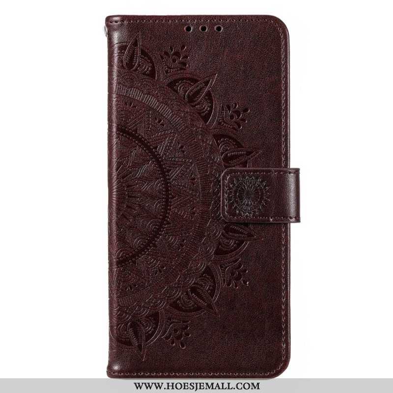 Folio-hoesje voor Moto G73 5G Zon Mandala