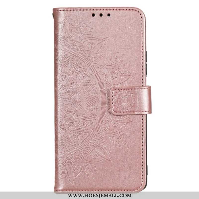 Folio-hoesje voor Moto G73 5G Zon Mandala