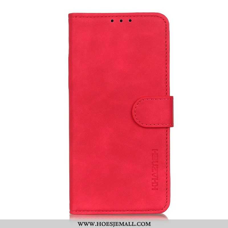 Folio-hoesje voor OnePlus 10 Pro 5G Mat Vintage Leereffect Khazneh