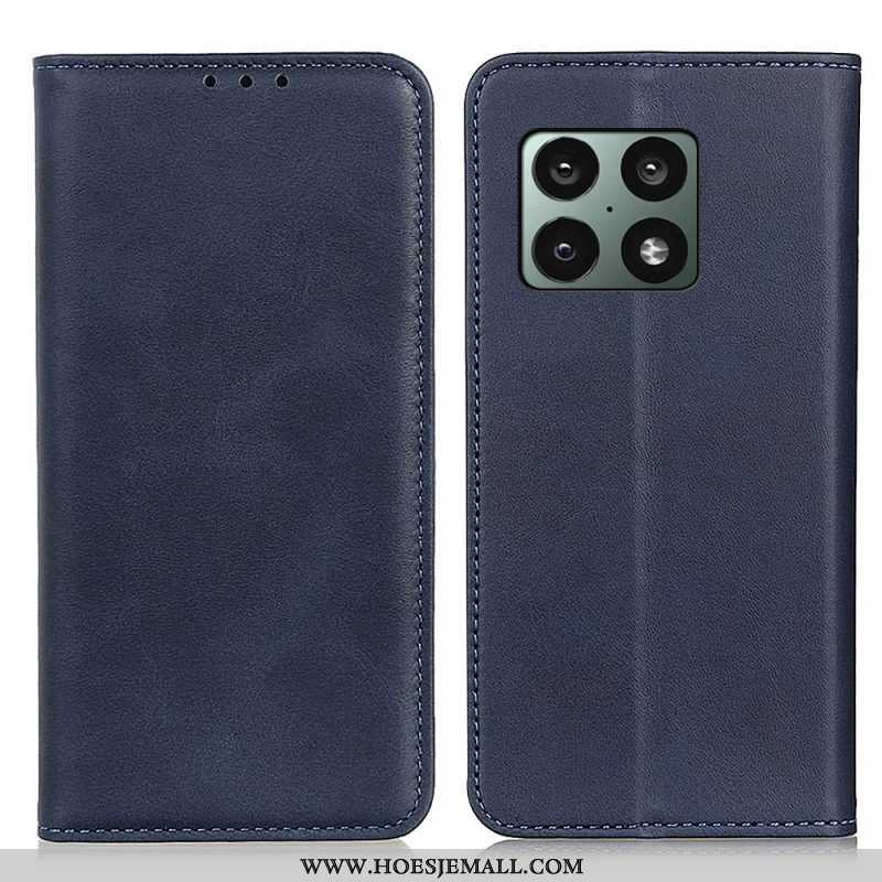 Bescherming Hoesje voor OnePlus 10 Pro 5G Folio-hoesje Elegantie Splitleer