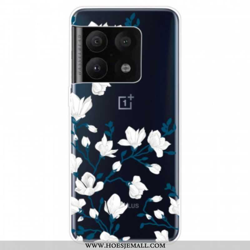 Hoesje voor OnePlus 10 Pro 5G Witte Bloemen