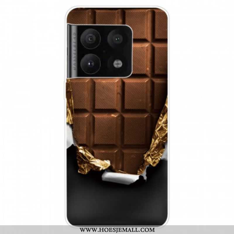 Telefoonhoesje voor OnePlus 10 Pro 5G Flexibele Chocoladereep