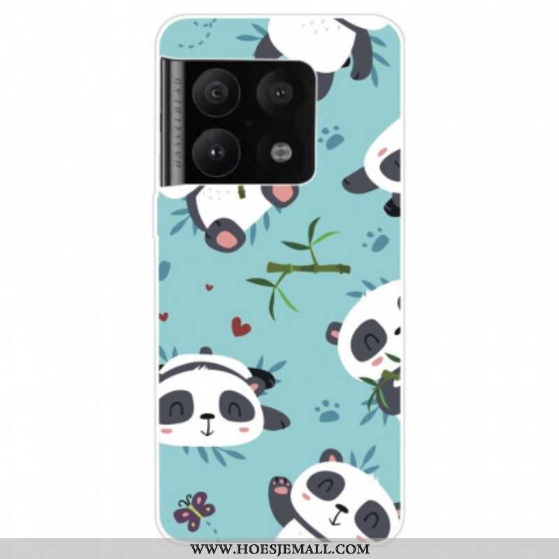 Hoesje voor OnePlus 10 Pro 5G Stelletje Panda's