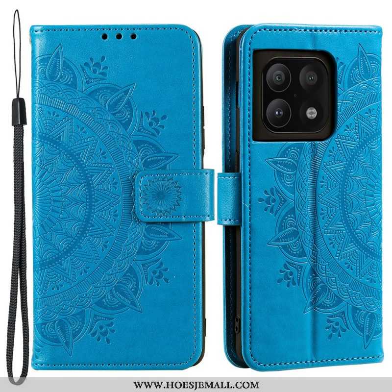 Folio-hoesje voor OnePlus 10 Pro 5G Zon Mandala