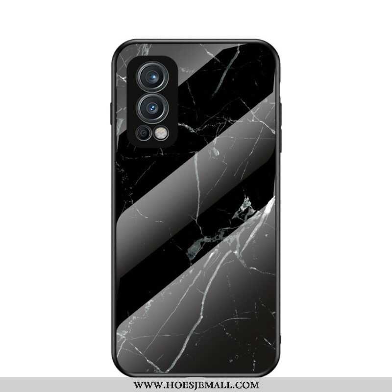 Hoesje voor OnePlus Nord 2 5G Marmeren Kleuren Gehard Glas