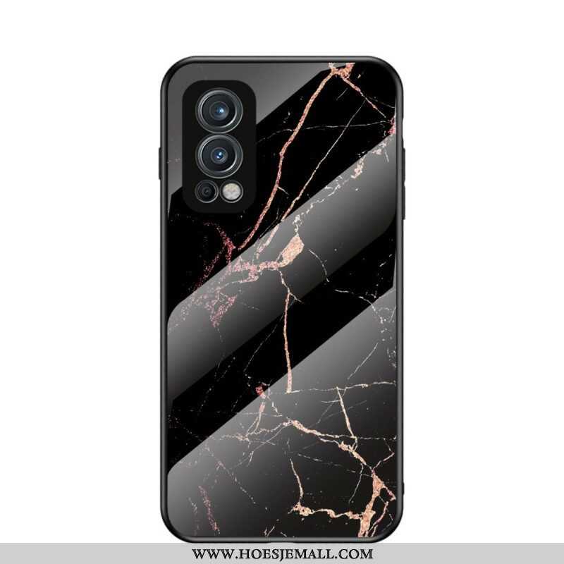 Hoesje voor OnePlus Nord 2 5G Marmeren Kleuren Gehard Glas