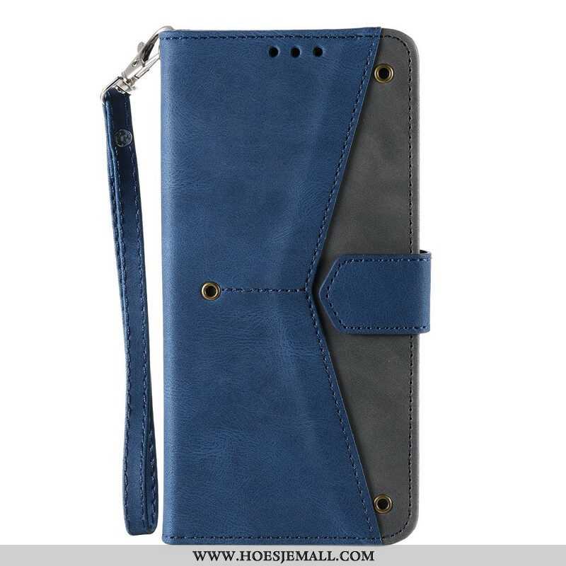 Leren Hoesje voor OnePlus Nord 2 5G Skin-touch-naden