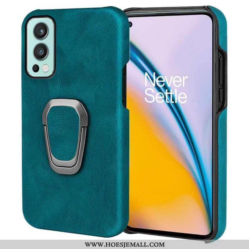 Telefoonhoesje voor OnePlus Nord 2 5G Leather Effect Ring-ondersteuning Nieuwe Kleuren