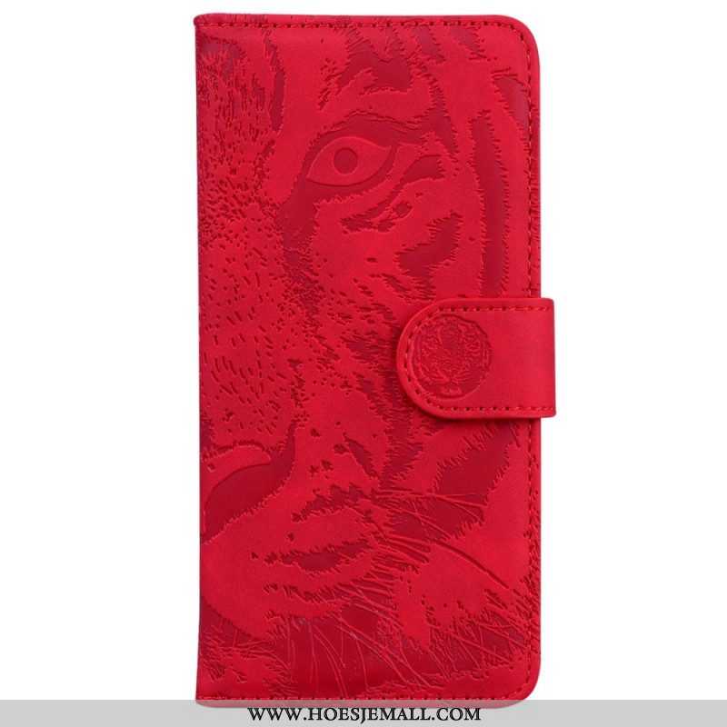 Flip Case voor OnePlus Nord 2T 5G Tijger Patroon