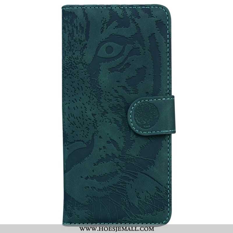 Flip Case voor OnePlus Nord 2T 5G Tijger Patroon