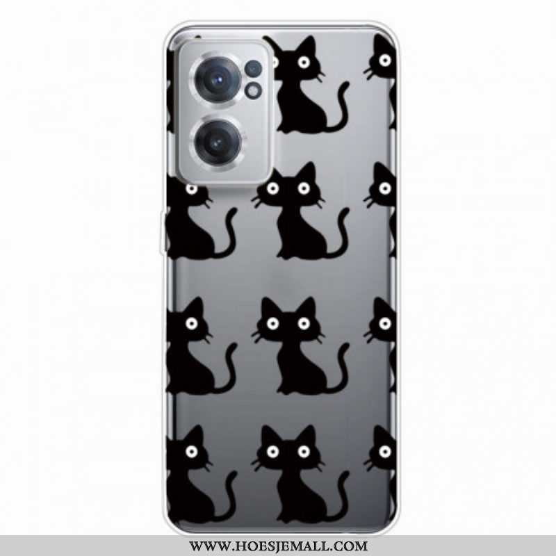 Telefoonhoesje voor OnePlus Nord CE 2 5G Zwarte Katten