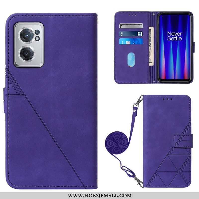 Leren Hoesje voor OnePlus Nord CE 2 5G Handtas Yb Imecrinting