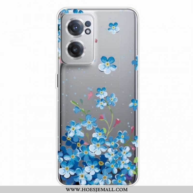 Hoesje voor OnePlus Nord CE 2 5G Blauwe Bloemen