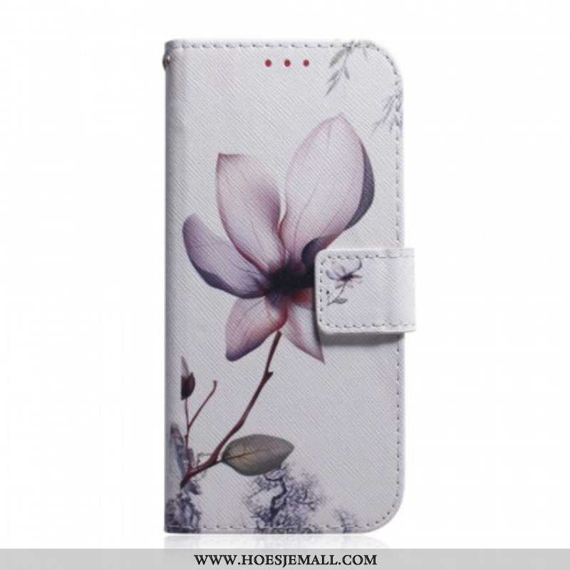 Flip Case voor OnePlus Nord CE 2 5G Eenzame Bloem