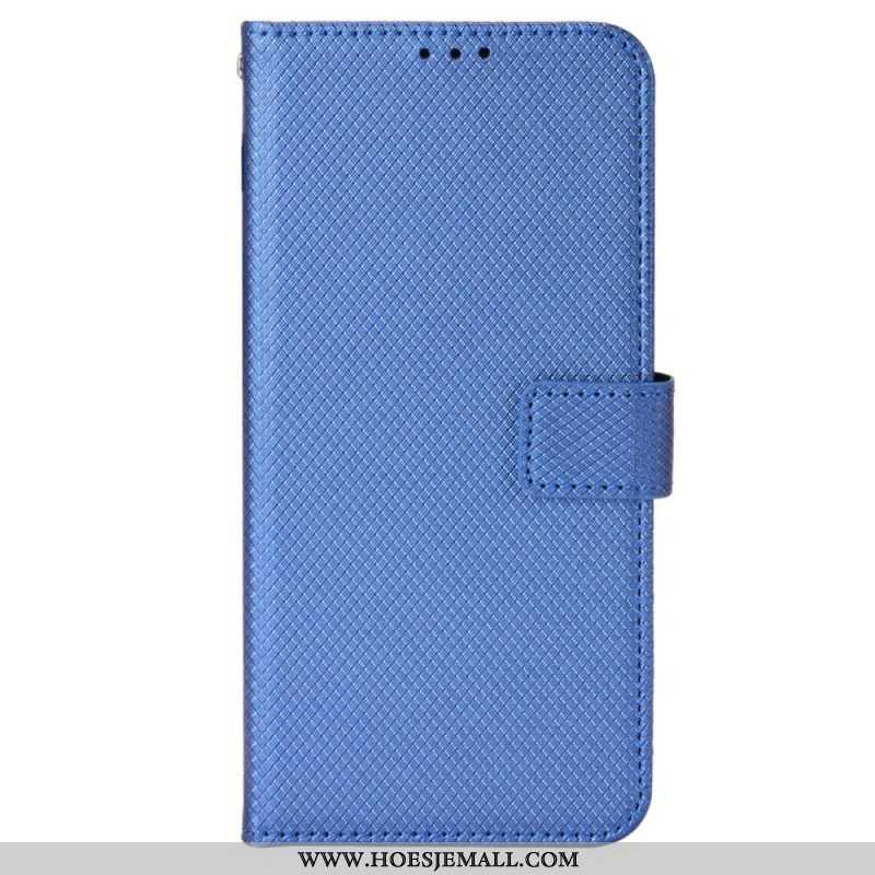 Folio-hoesje voor OnePlus Nord CE 2 5G Met Ketting Strappy Diamant Textuur