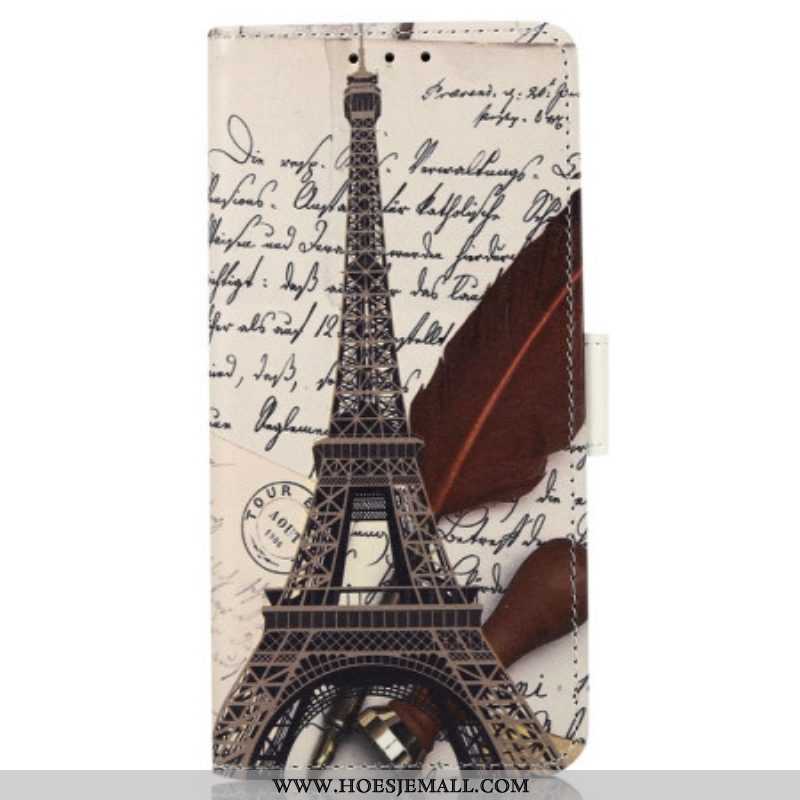 Folio-hoesje voor OnePlus Nord CE 3 Lite 5G Dichters Eiffeltoren