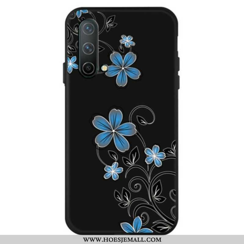 Hoesje voor OnePlus Nord CE 5G Blauwe Bloemen