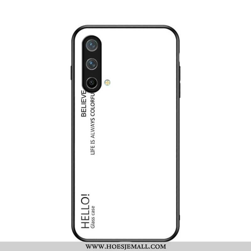 Telefoonhoesje voor OnePlus Nord CE 5G Gehard Glas Hallo