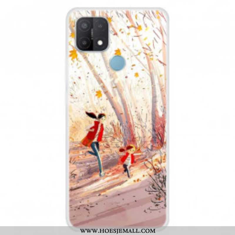 Hoesje voor Oppo A15 Herfst Landschap