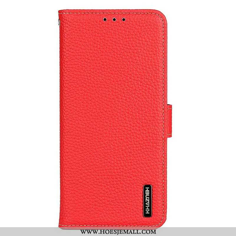 Leren Hoesje voor Oppo A16 / A16s Khazneh Lychee Leer