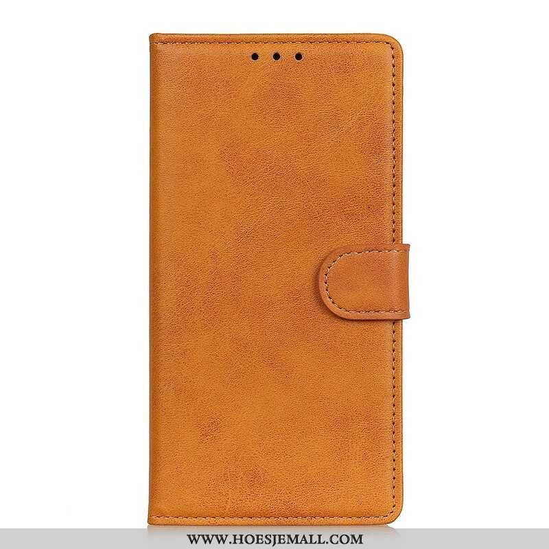 Folio-hoesje voor Oppo A16 / A16s Retro Mat Leereffect