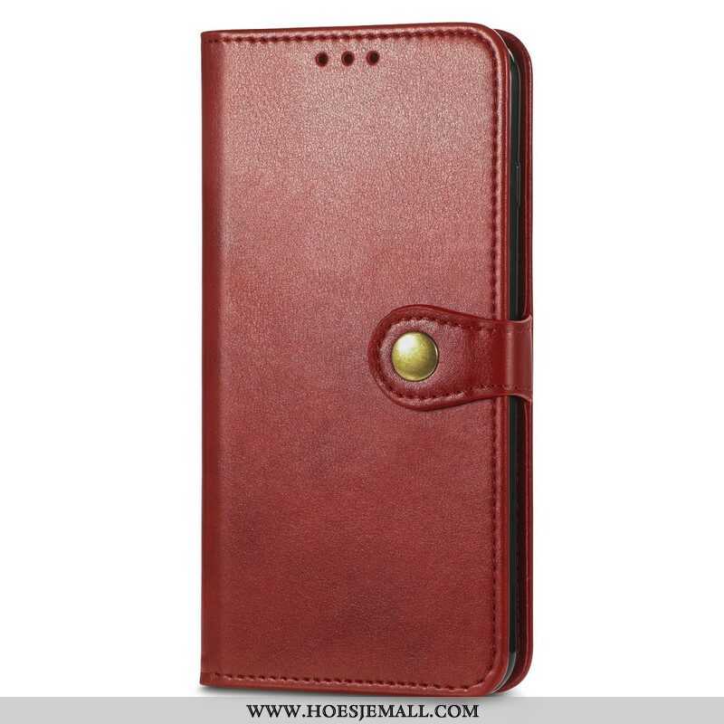 Flip Case voor Oppo A16 / A16s Kunstleer En Vintage Sluiting