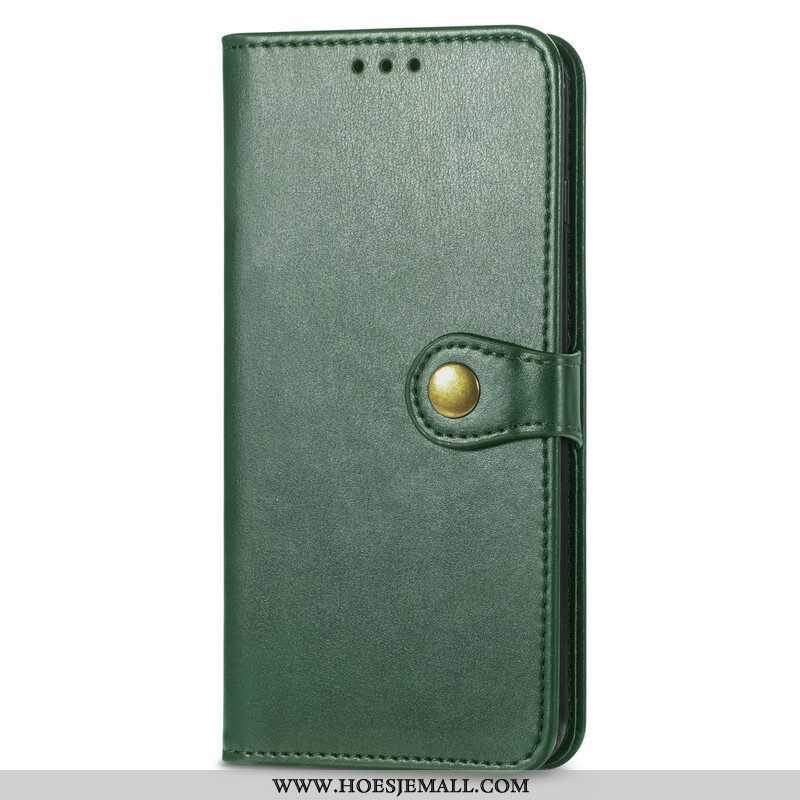 Flip Case voor Oppo A16 / A16s Kunstleer En Vintage Sluiting