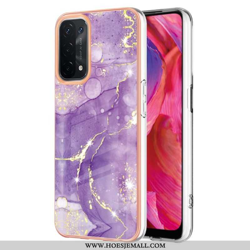 Hoesje voor Oppo A54 5G / A74 5G Marmeren Ontwerp