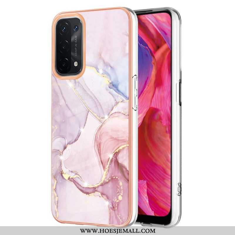 Hoesje voor Oppo A54 5G / A74 5G Marmeren Ontwerp