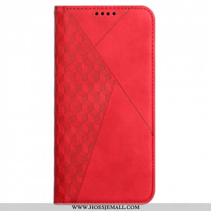 Bescherming Hoesje voor Oppo A54 5G / A74 5G Folio-hoesje Kubieke Stijl Skin-touch