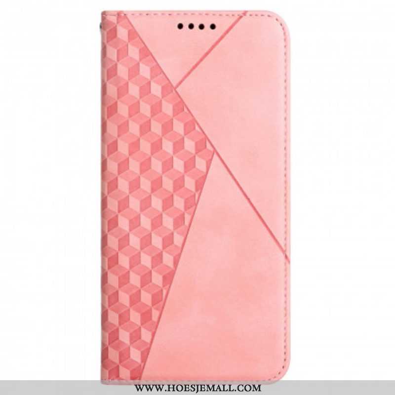 Bescherming Hoesje voor Oppo A54 5G / A74 5G Folio-hoesje Kubieke Stijl Skin-touch