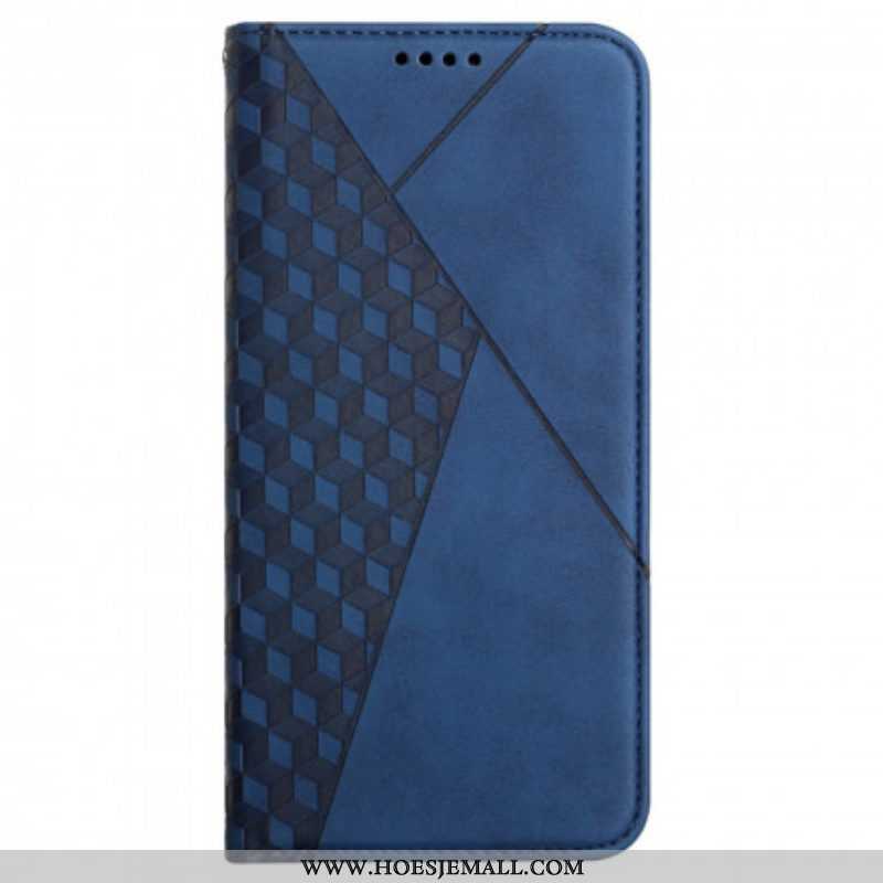 Bescherming Hoesje voor Oppo A54 5G / A74 5G Folio-hoesje Kubieke Stijl Skin-touch