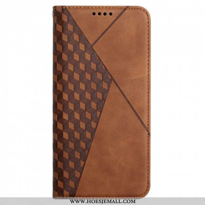 Bescherming Hoesje voor Oppo A54 5G / A74 5G Folio-hoesje Kubieke Stijl Skin-touch